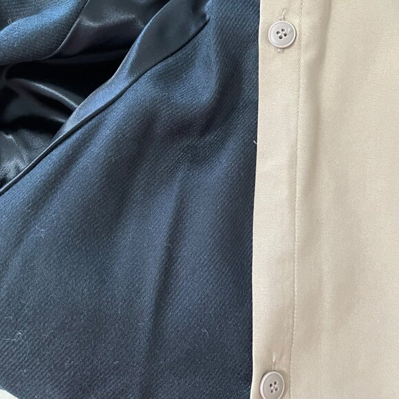 Anne Klein Womens Plus Tan Trench Coat Removable Liner Velvet Collar size 24 - Picture 10 of 16